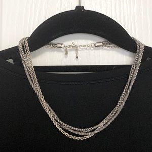 Silpada .925 sterling silver, 4 strand necklace 16” adjustable.